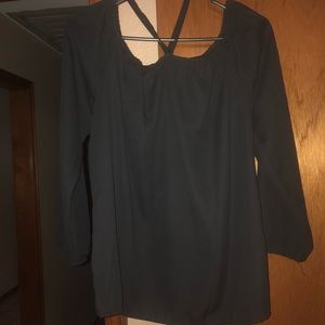 Black shirt, quarter sleeve, size M